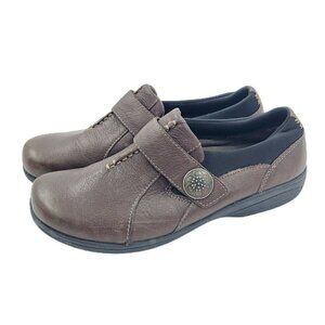 ABEO SMARTsystem 3540 Brown Leather Comfort Slip-On Shoes Women's Size 7